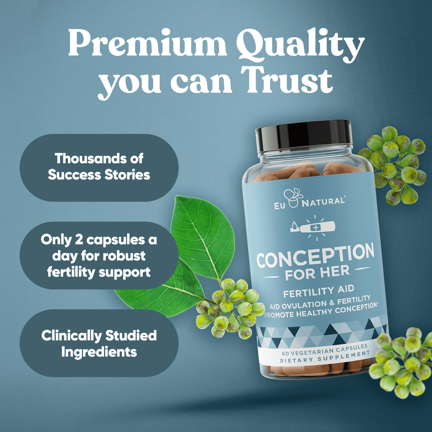 Eu Natural CONCEPTION FOR HER Fertility Aid & Multi