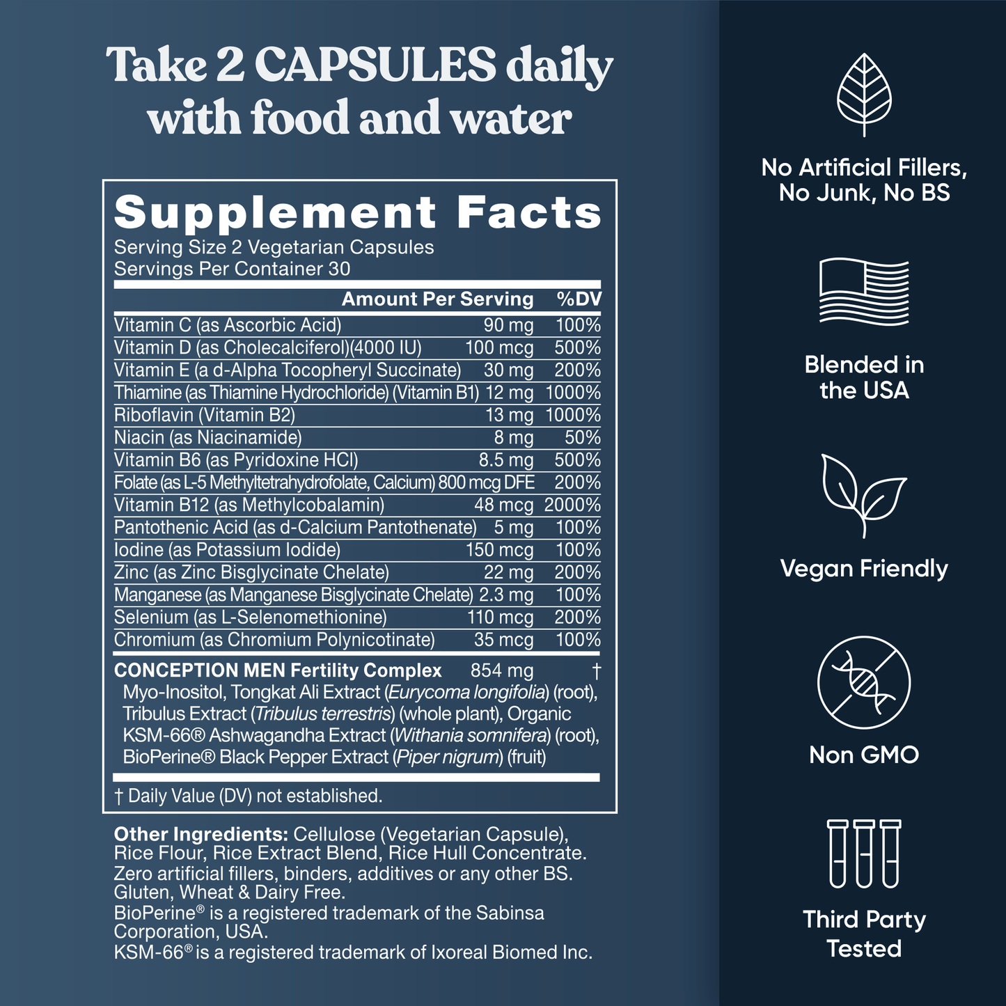 CONCEPTION FOR HIM Fertility Aid & Multi
