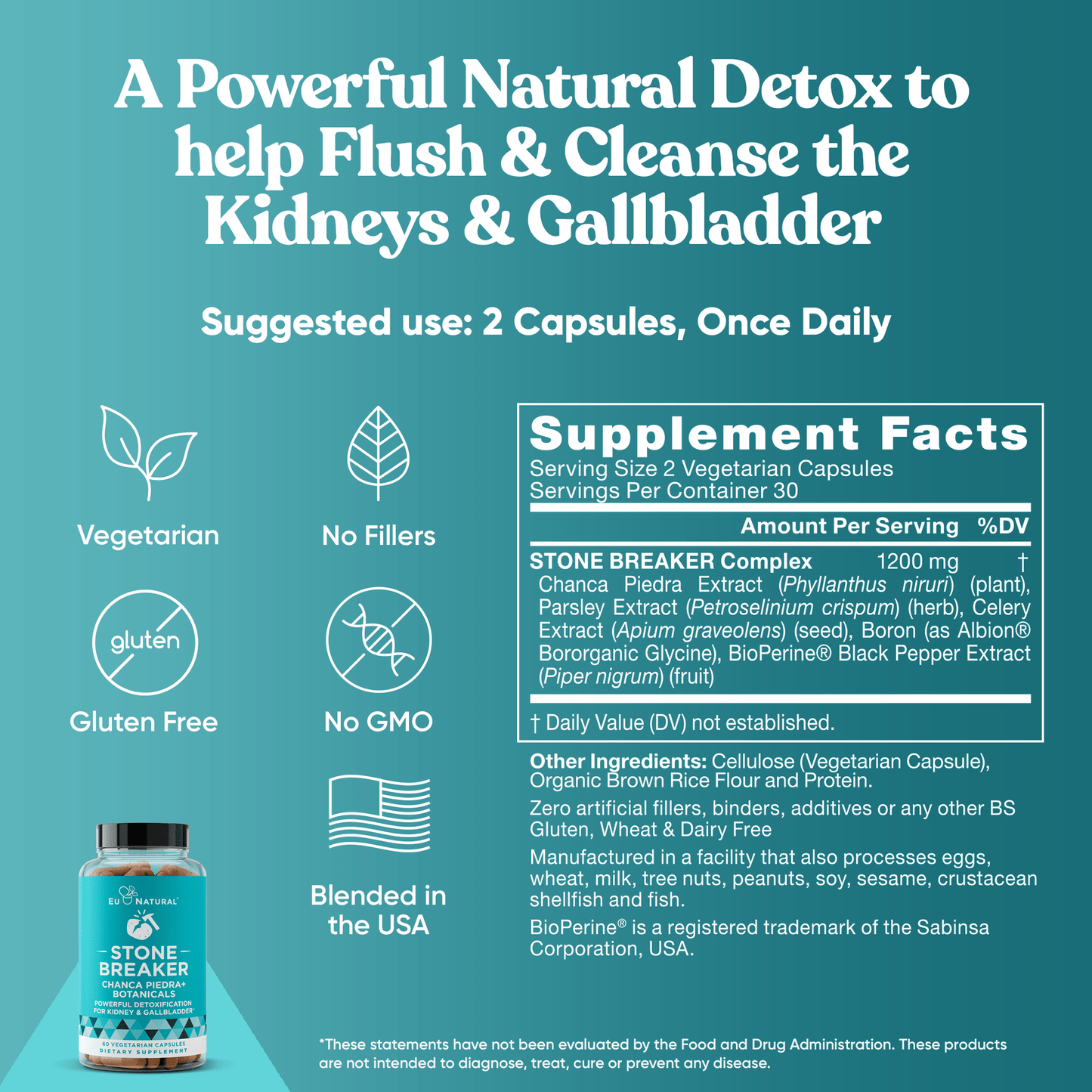 Eu Natural STONE BREAKER Kidney & Gallbladder Cleanse