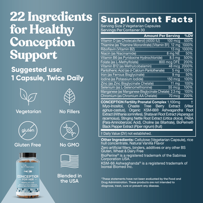Eu Natural CONCEPTION FOR HER Fertility Aid & Multi